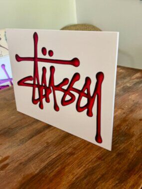 Custom Stussy Wall Art Sign | 12x16 Digitally Printed PVC Board